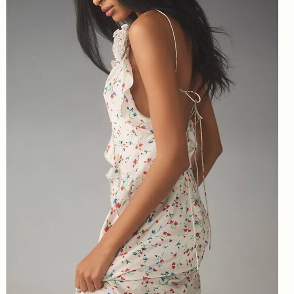 Brand New Bardot Olea Sleeveless Ruffle Midi Dress - Picture 6 of 15